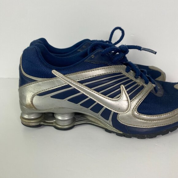 Nike Shox Turbo 8 Shoes Sneakers Boy's Youth 7Y Blue Gray Athletic 344933-402 - Picture 8 of 16